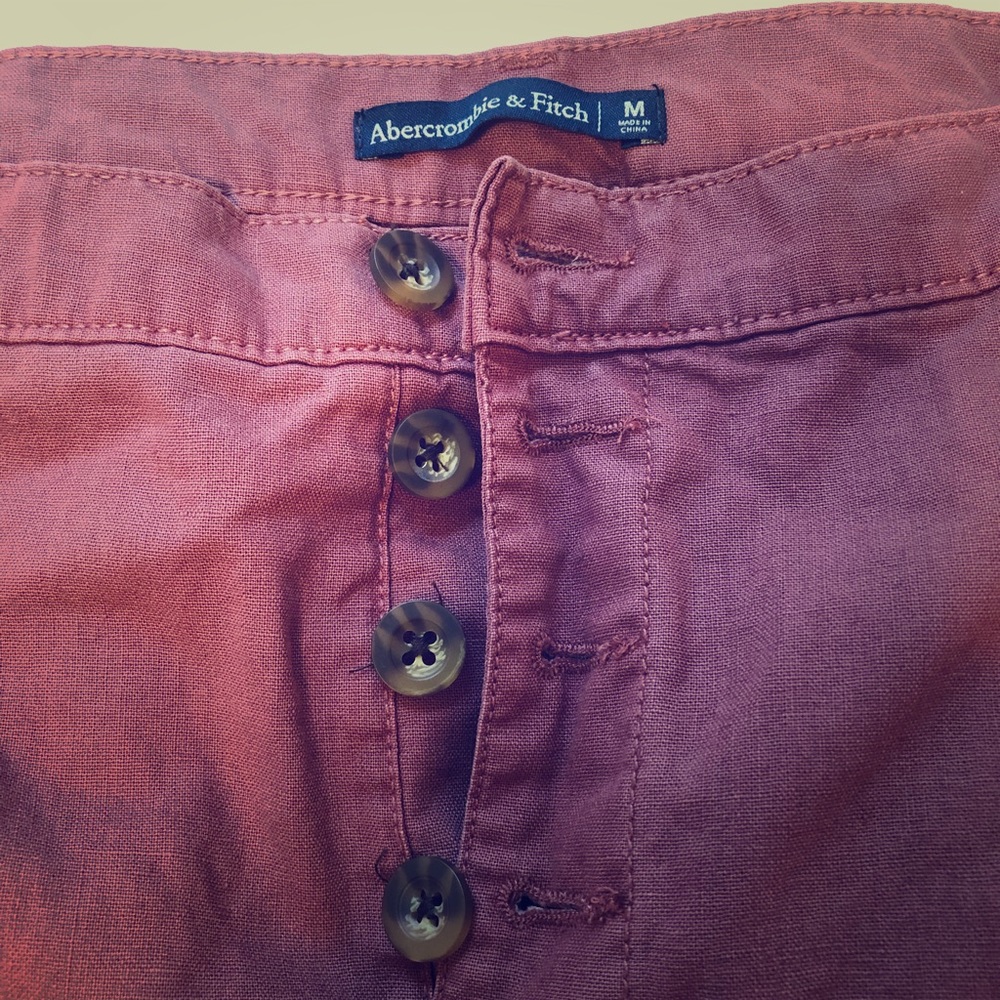 Abercrombie high waisted wide legged cropped